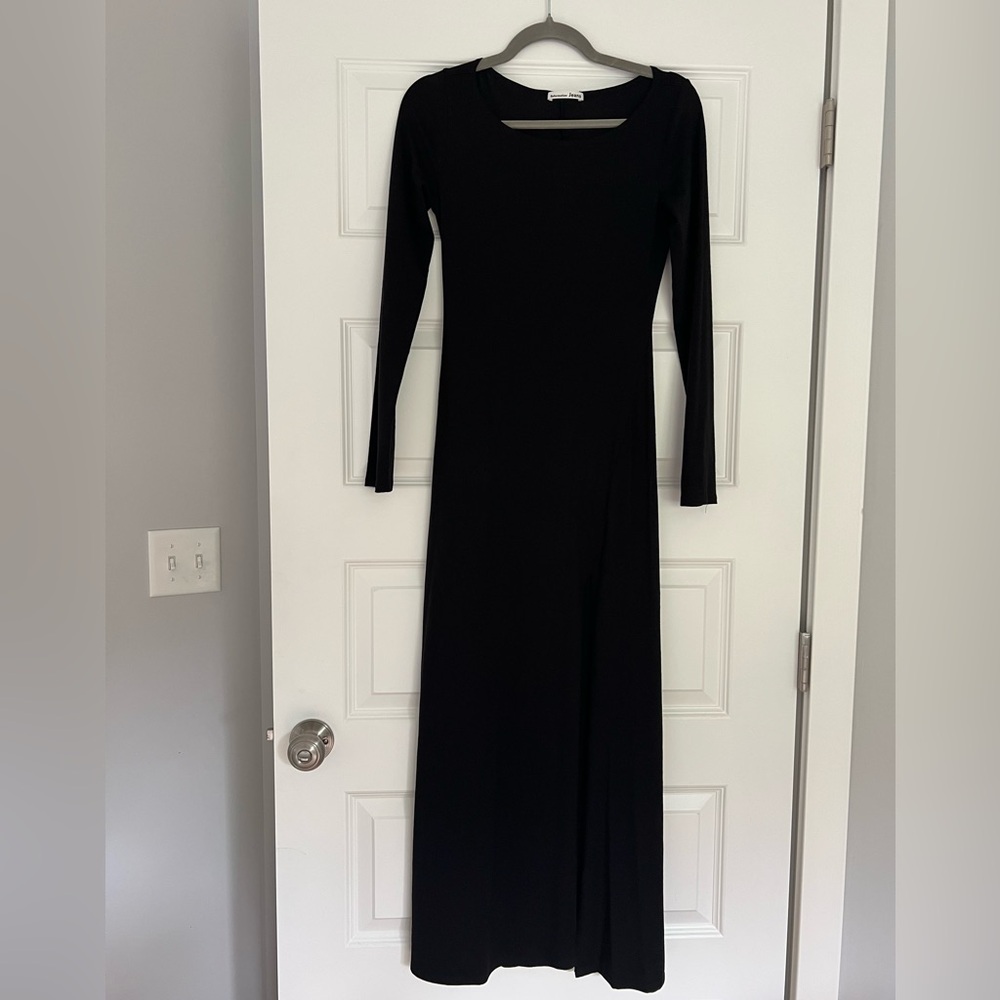 Reformation Black Long Sleeve Dress Small NWOT